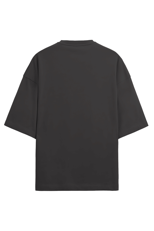 Oversized fit Christian tee – black cotton material