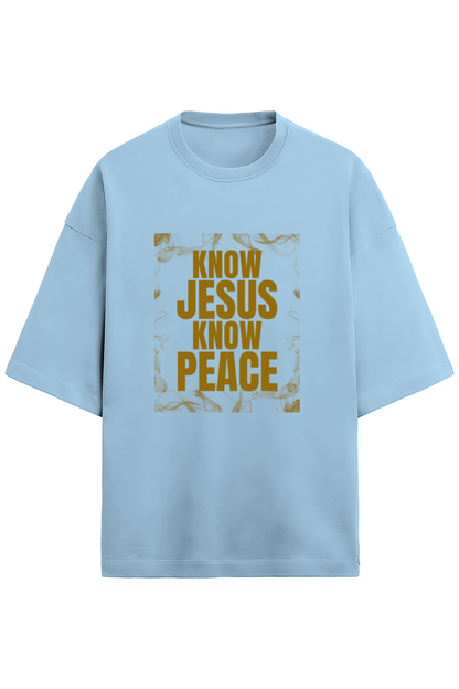 chest Print – Know Jesus Know Peace Christian T-Shirt